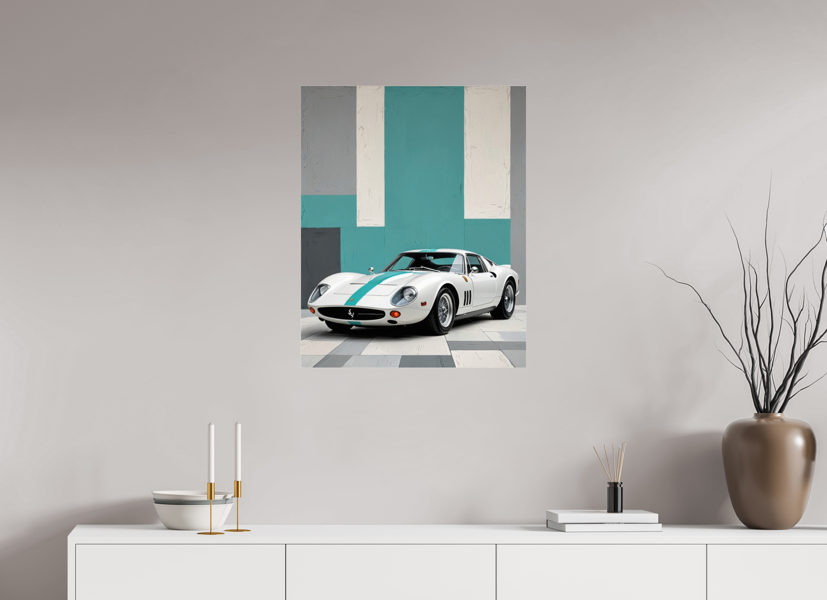 60 x 75 cm, Photo Print Under Acrylic Glass Pulse of Steel