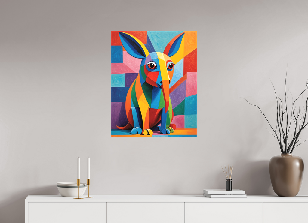 60 x 75 cm, Canva matt Archie the Anteater