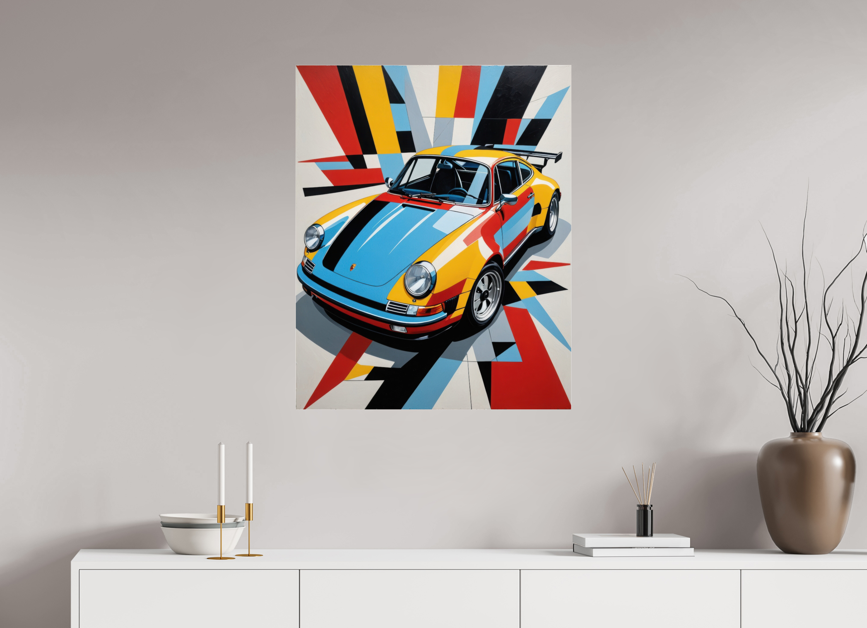 70 x 87,6 cm, Photo Print Under Acrylic Glass Aurora Hollow