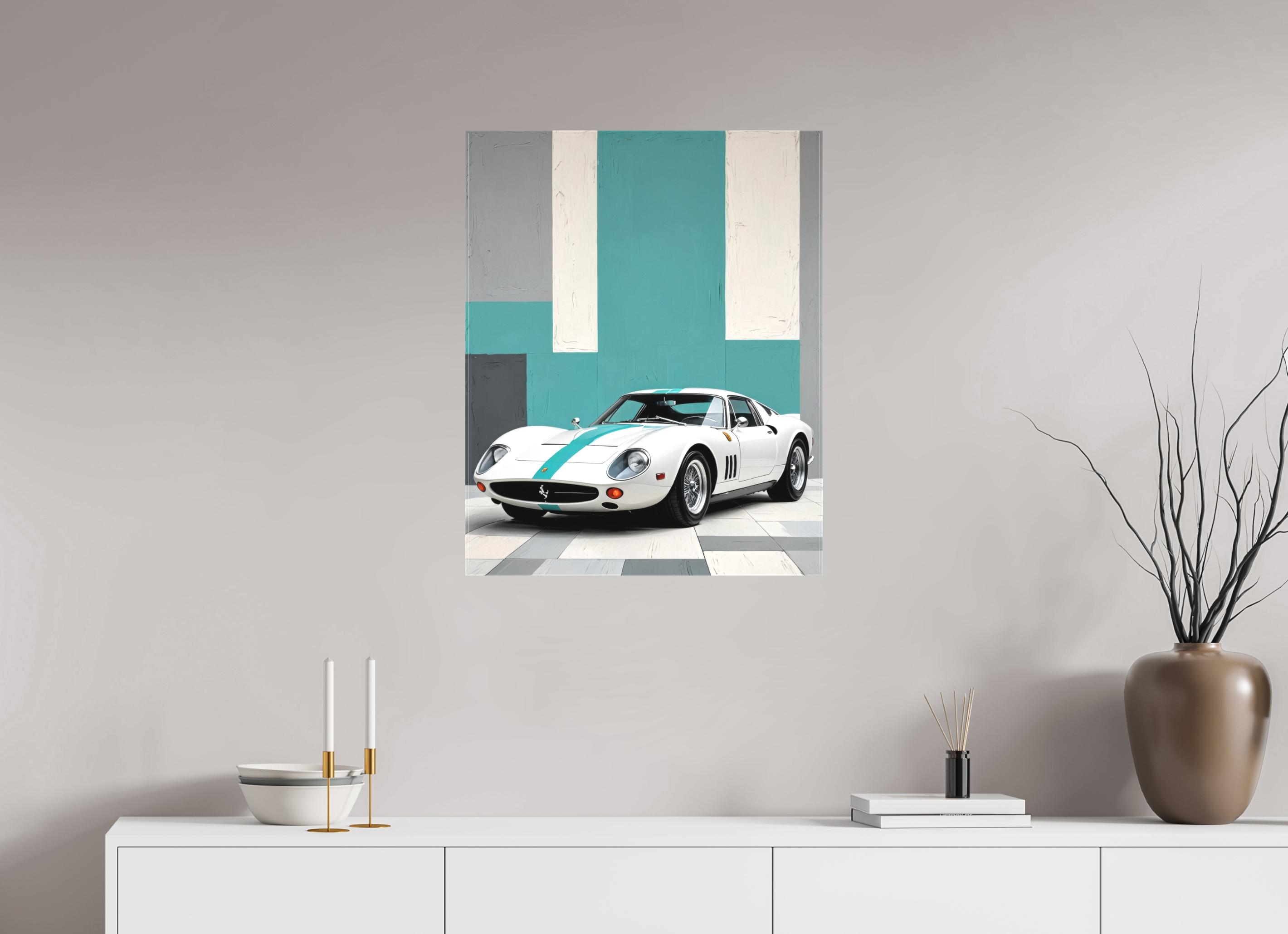 60 x 75 cm, Canva matt Pulse of Steel