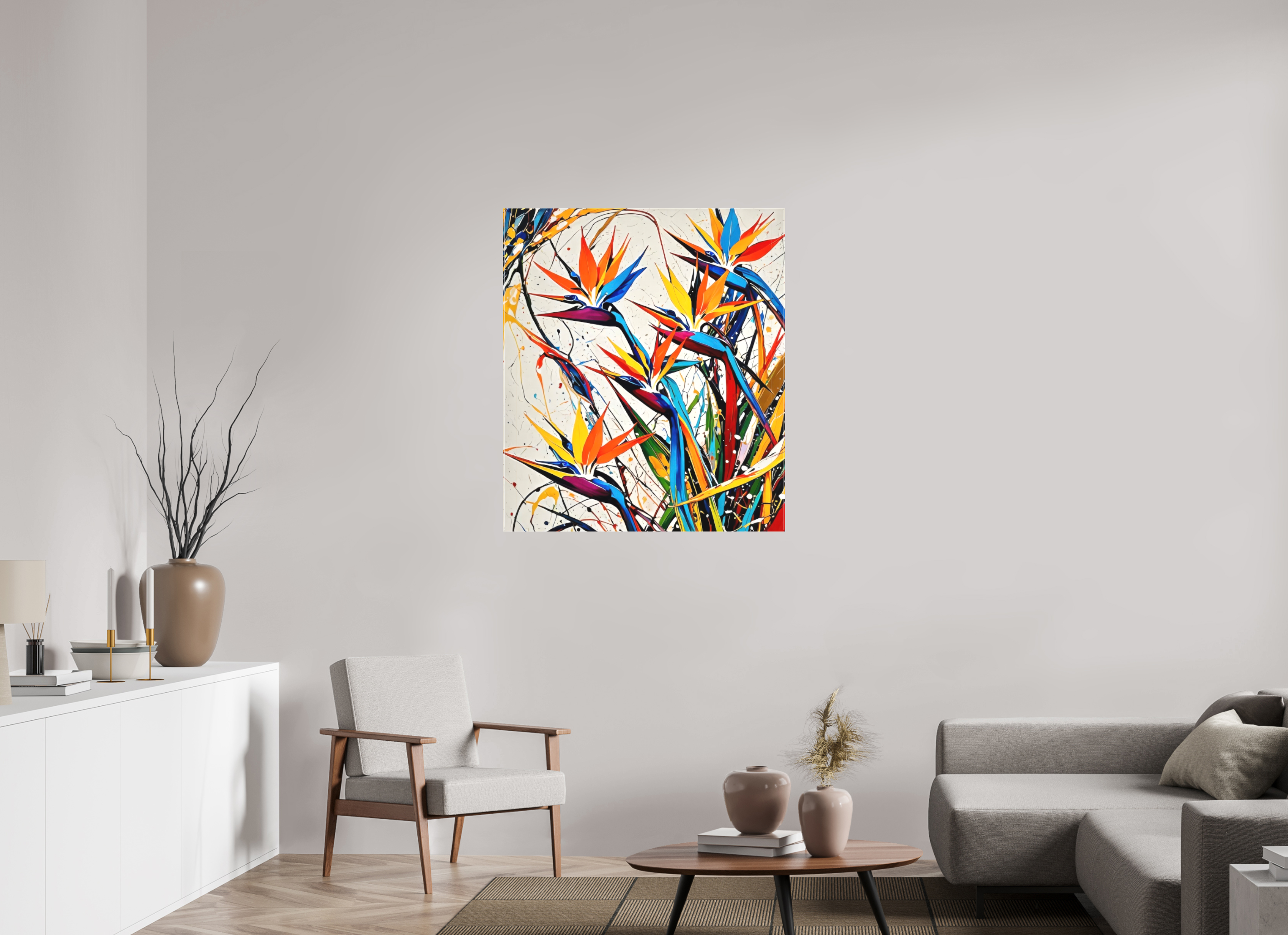 90 x 103,2 cm, Canva matt Flowers of Life