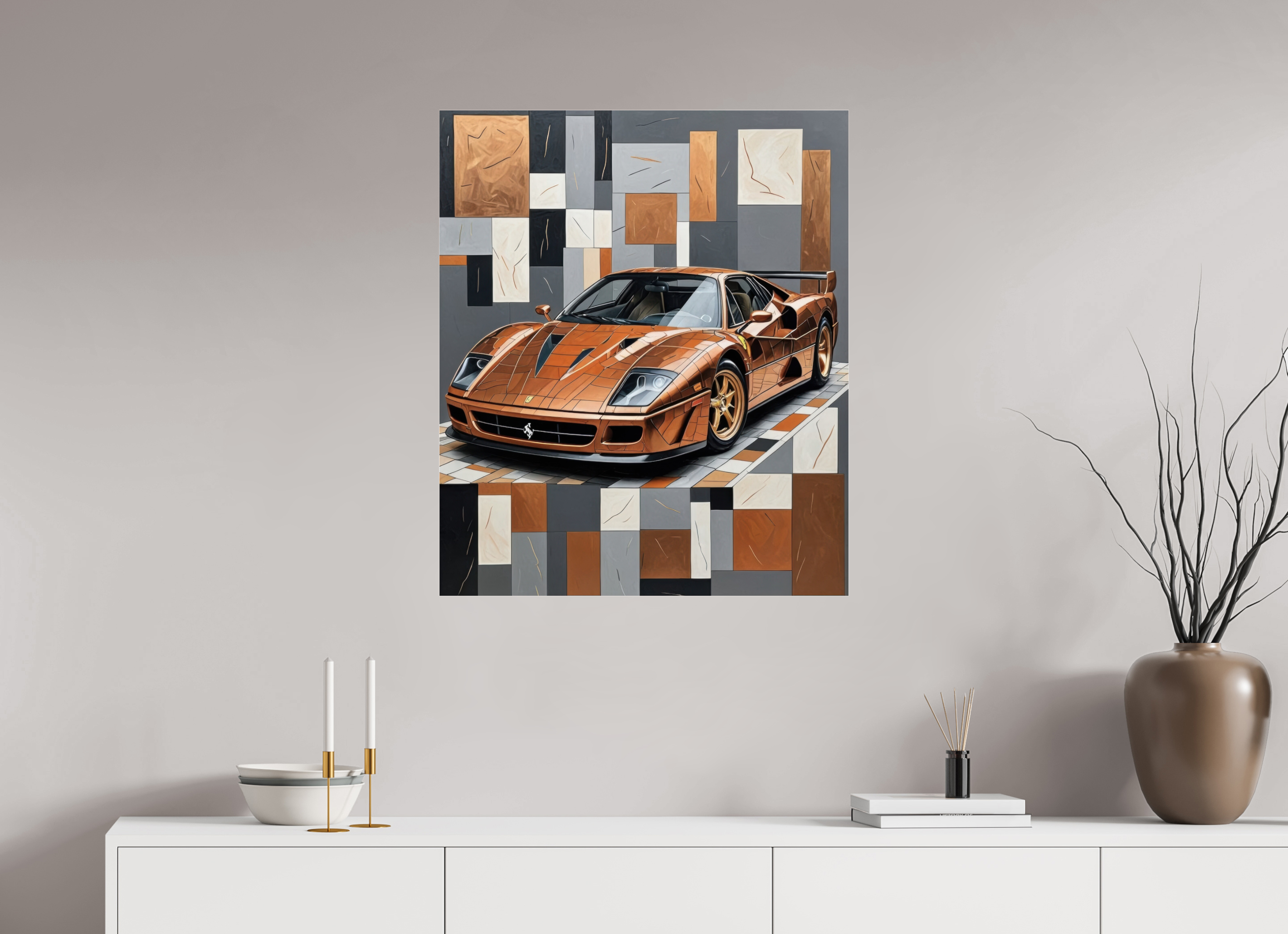 70 x 83,1 cm, Photo Print Under Acrylic Glass Glint of Motion