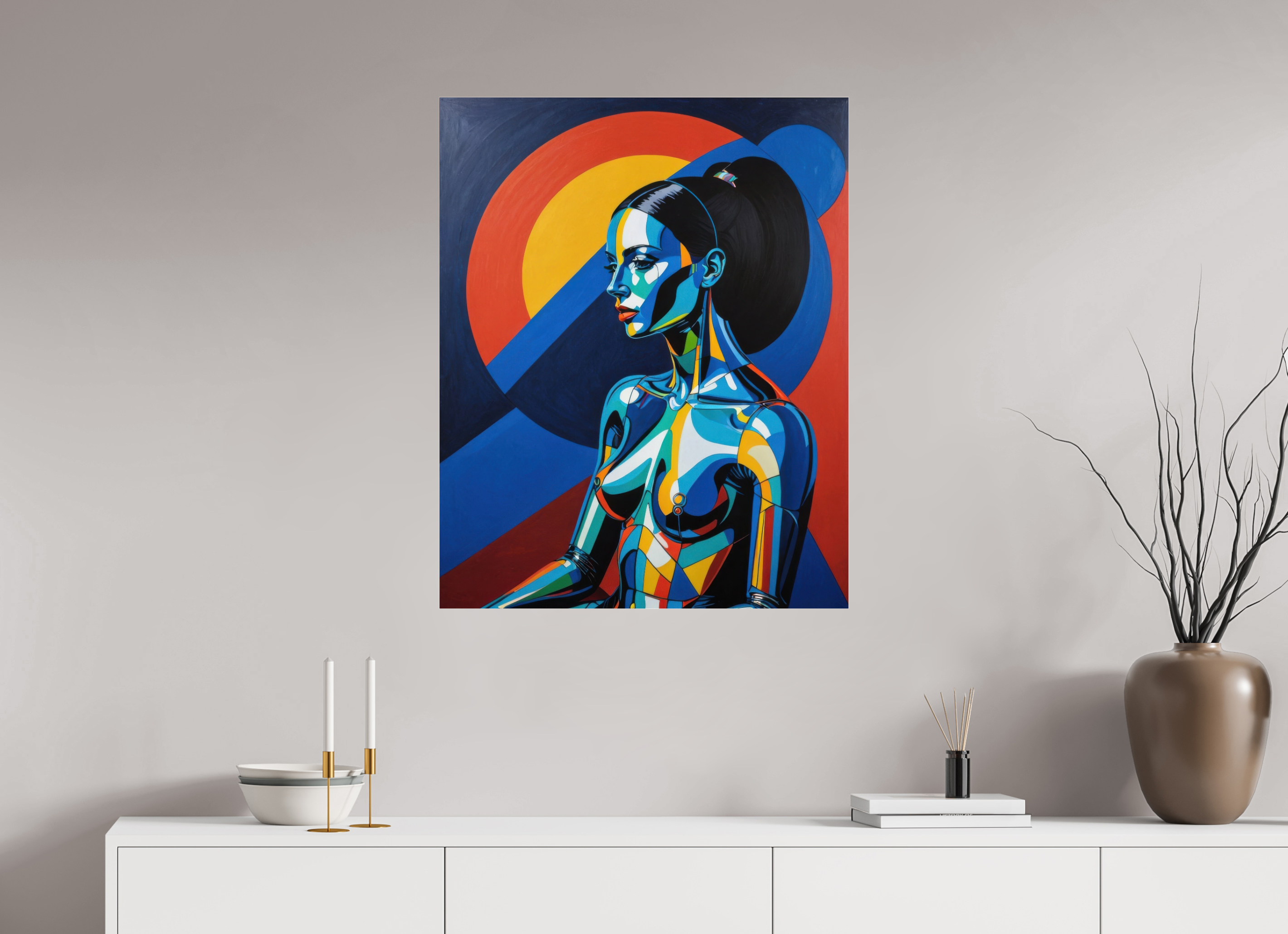 70 x 87,5 cm, Photo Print Under Acrylic Glass Vector Goddess