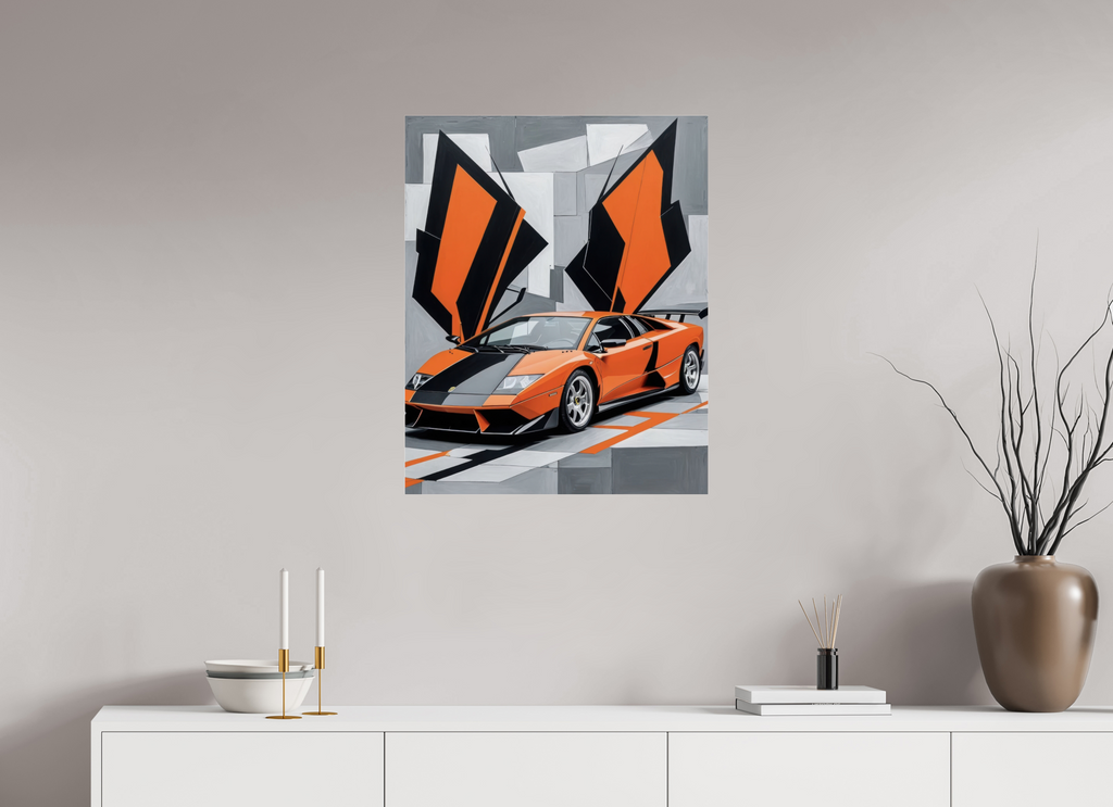 60 x 75 cm, Photo Print Under Acrylic Glass Orange Obsession