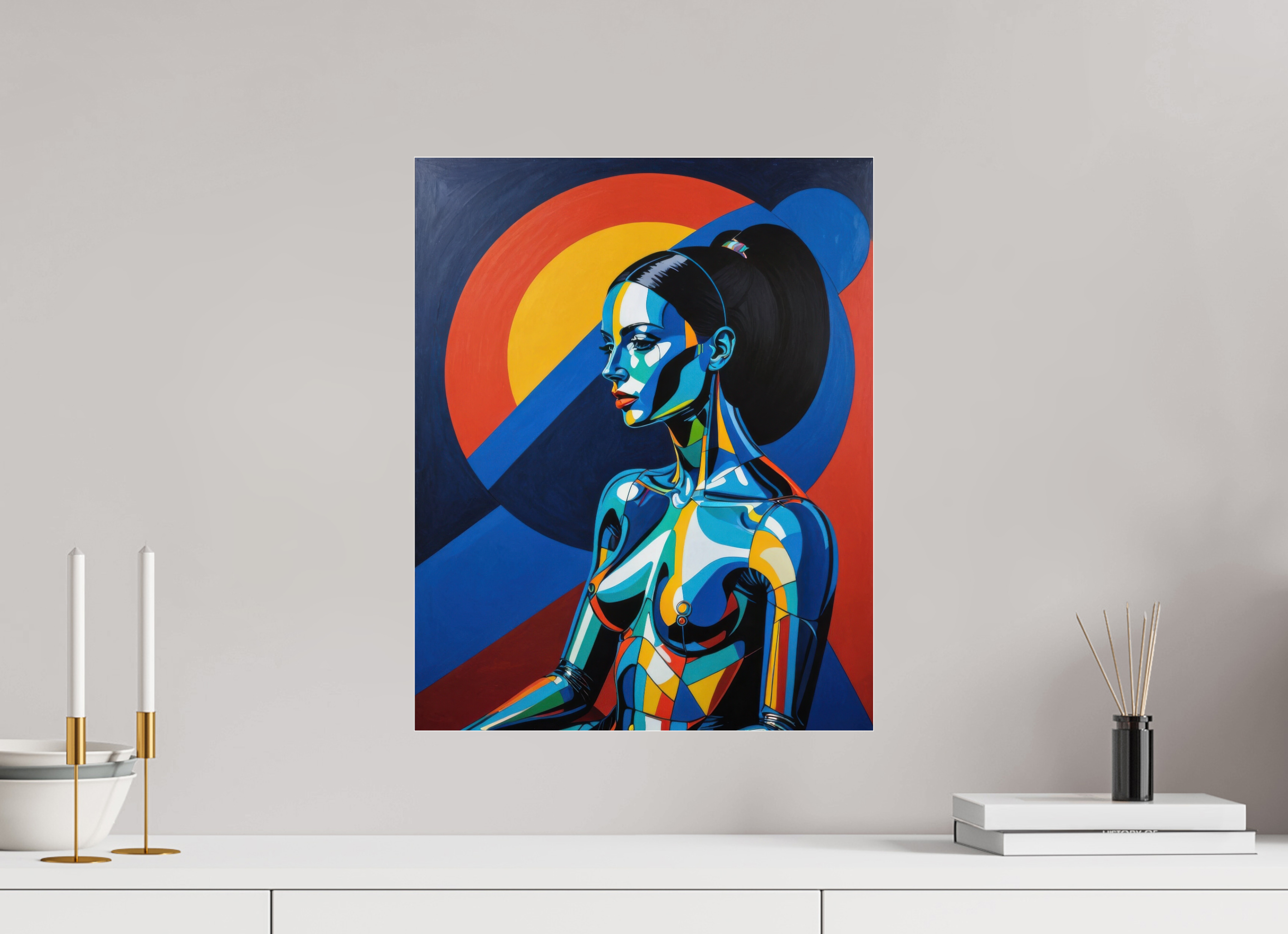 40 x 50 cm, Photo Print Under Acrylic Glass Vector Goddess