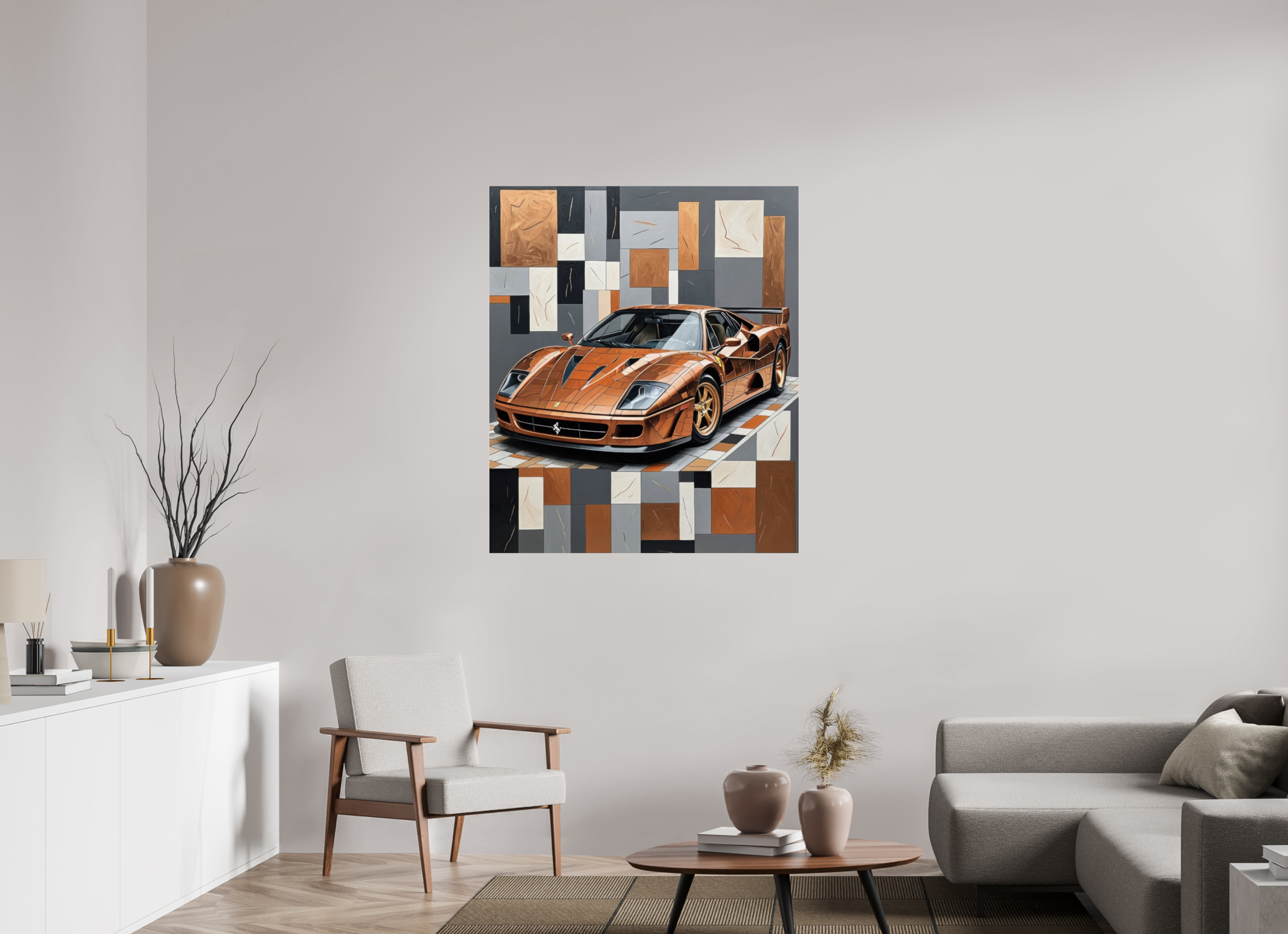 100 x 118,7 cm, Photo Print Under Acrylic Glass Glint of Motion