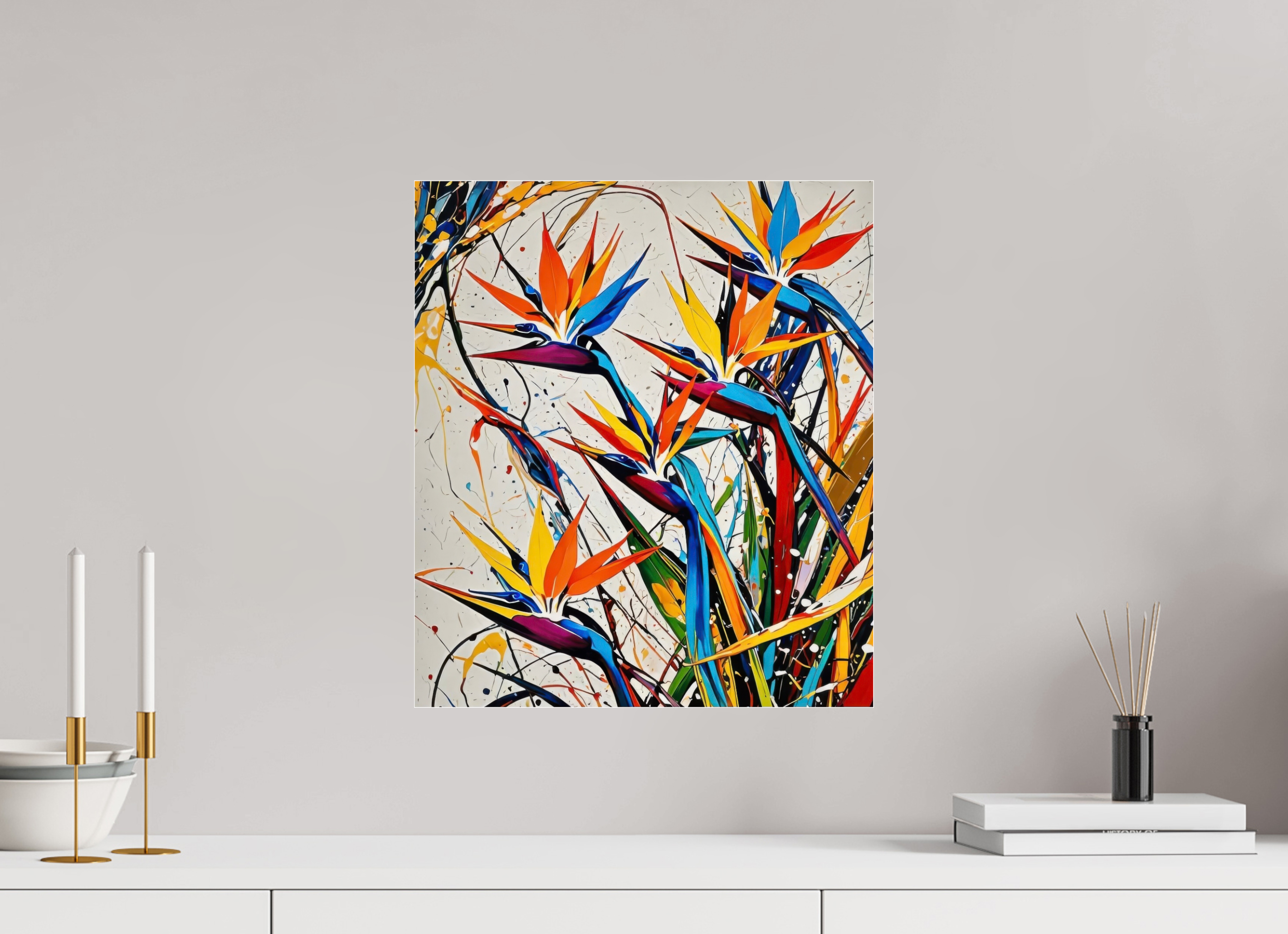 40 x 45,9 cm, Photo Print Under Acrylic Glass Flowers if Life