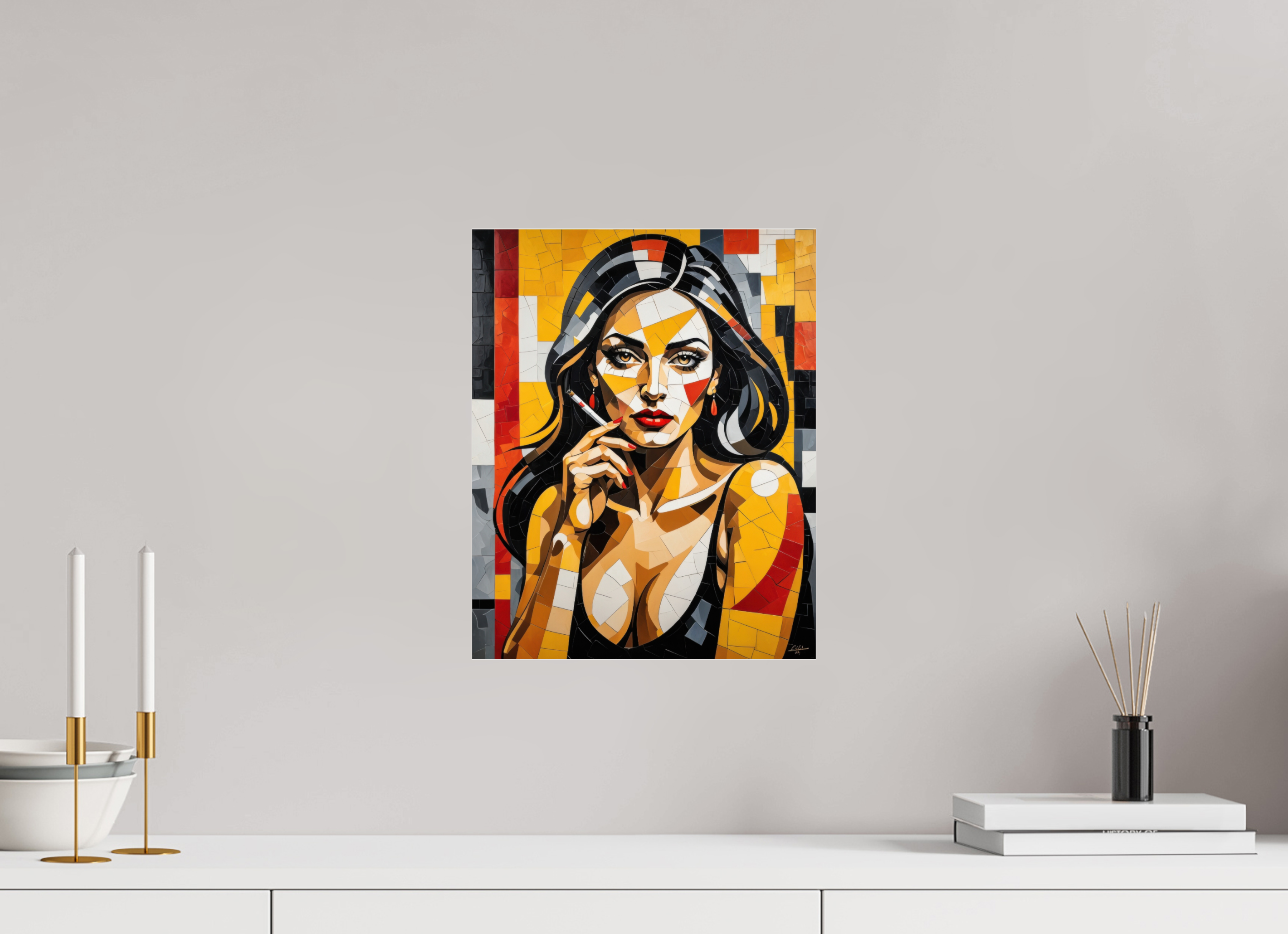 30 x 37,5 cm, Photo Print Under Acrylic Glass Scarlett Smoke