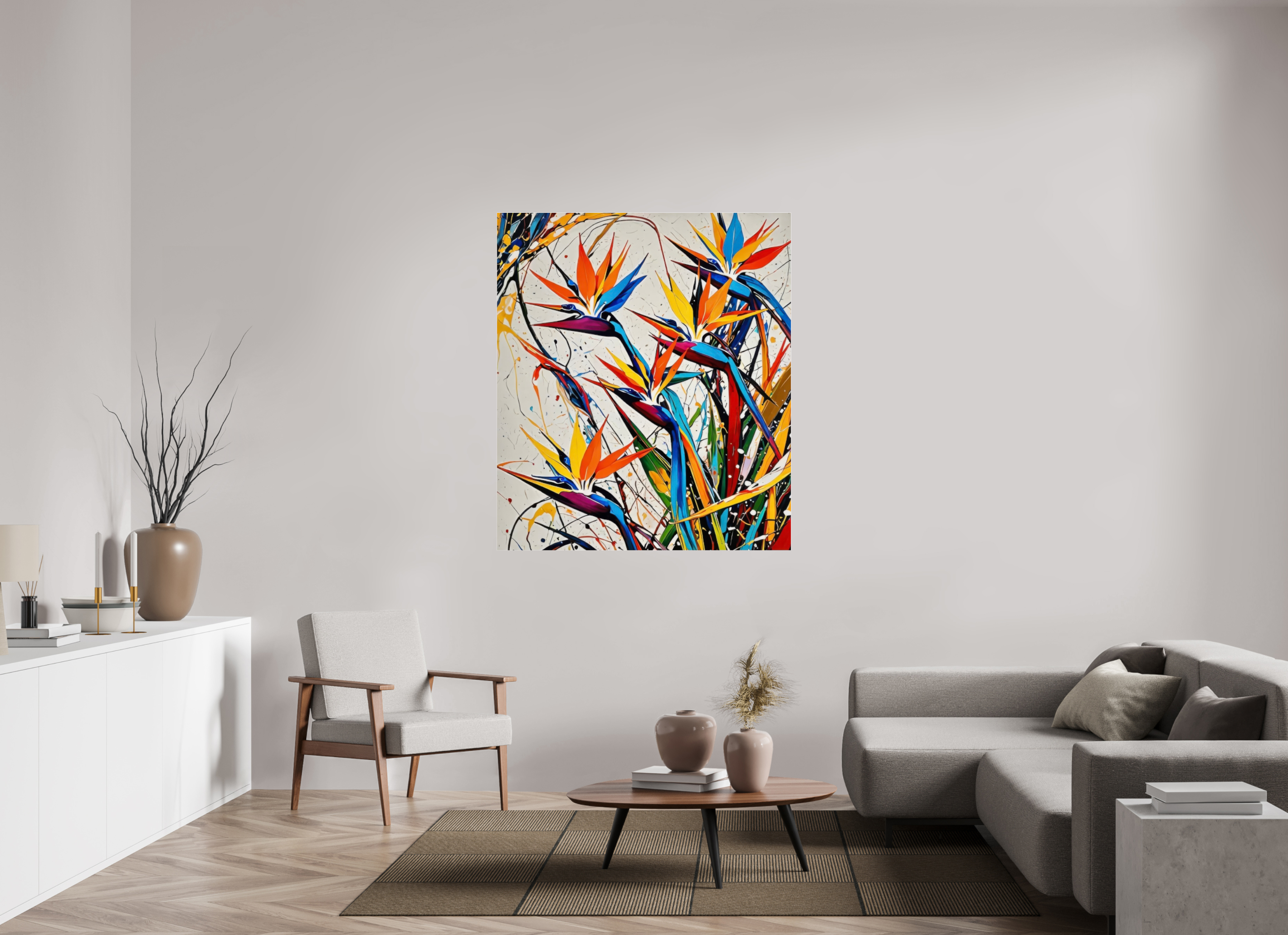 120 x 137,6 cm, Photo Print Under Acrylic Glass Flowers if Life