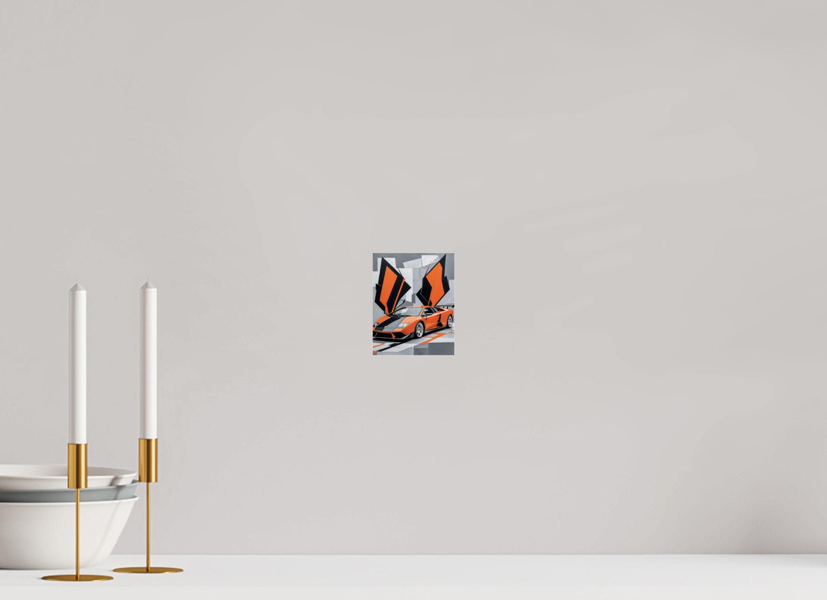 10 x 12,5 cm, Photo Print Under Acrylic Glass Orange Obsession