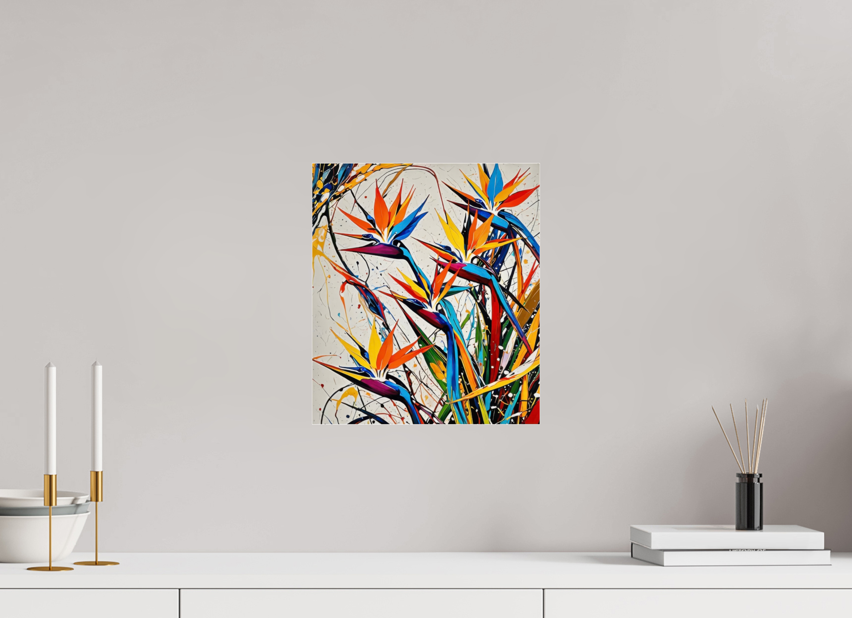 30 x 34,4 cm, Photo Print Under Acrylic Glass Flowers if Life