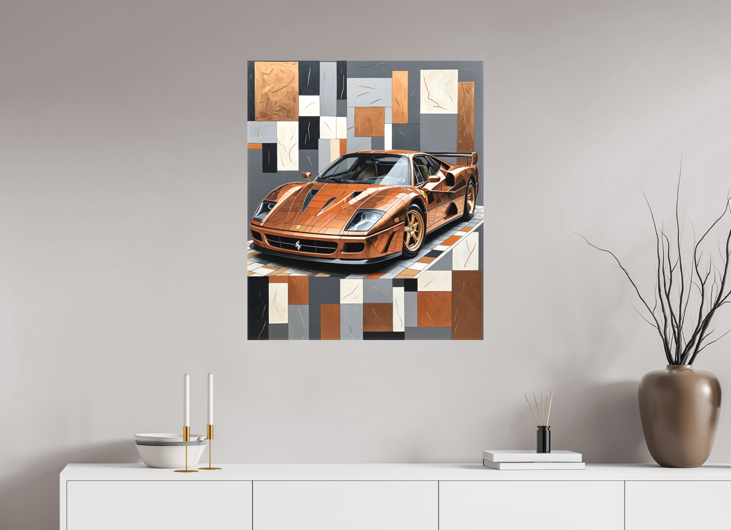 70 x 83,1 cm, Canva matt Glint of Motion