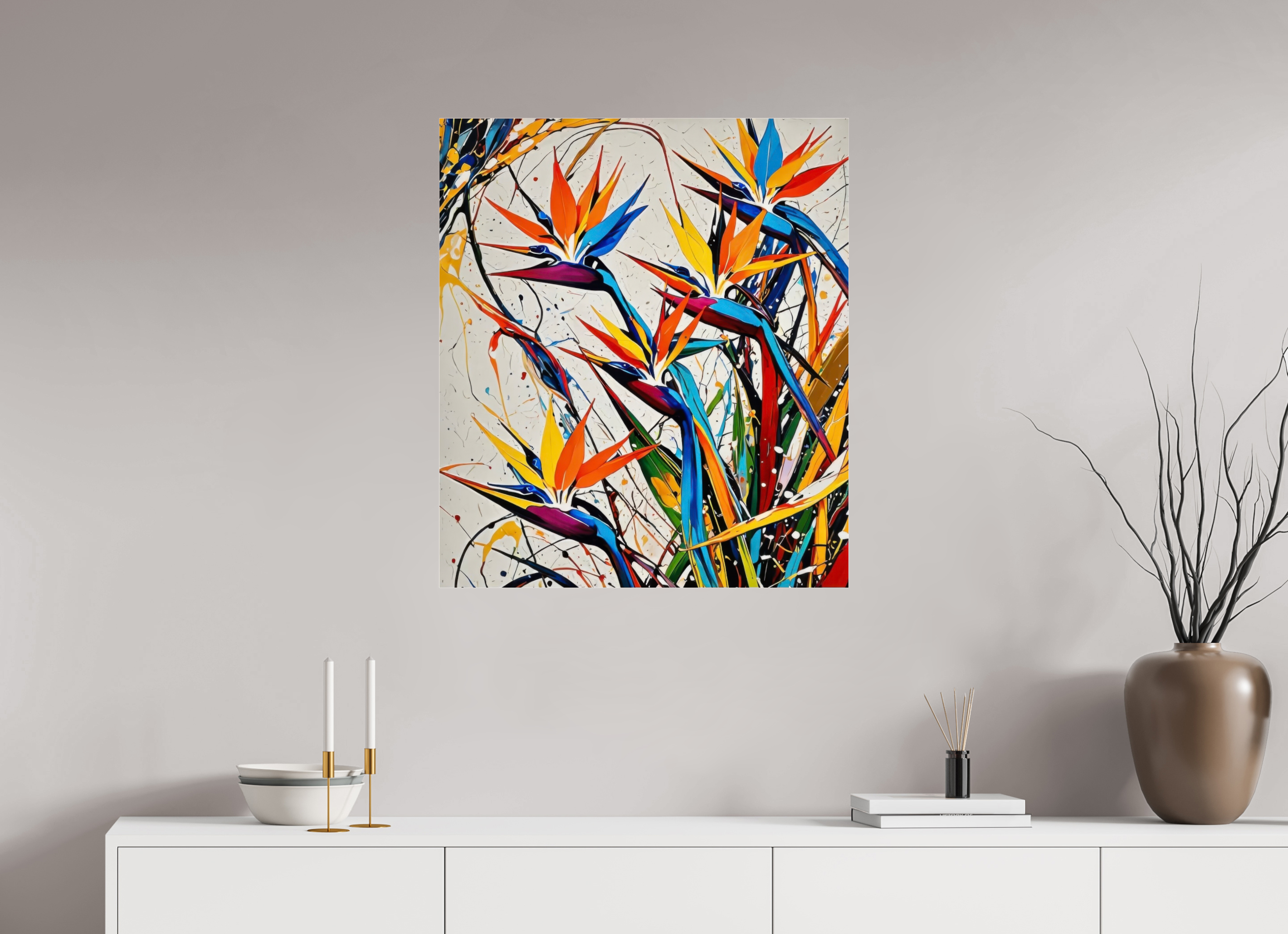 70 x 80,3 cm, Photo Print Under Acrylic Glass Flowers if Life