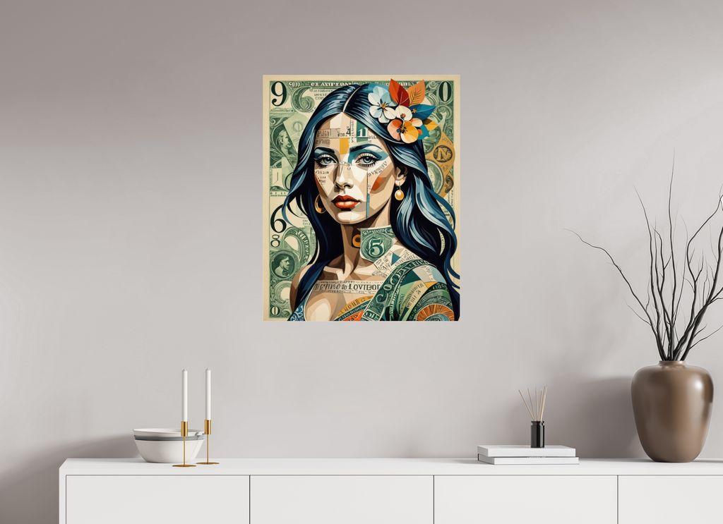 60 x 75 cm, Photo Print Under Acrylic Glass Stamped Identity