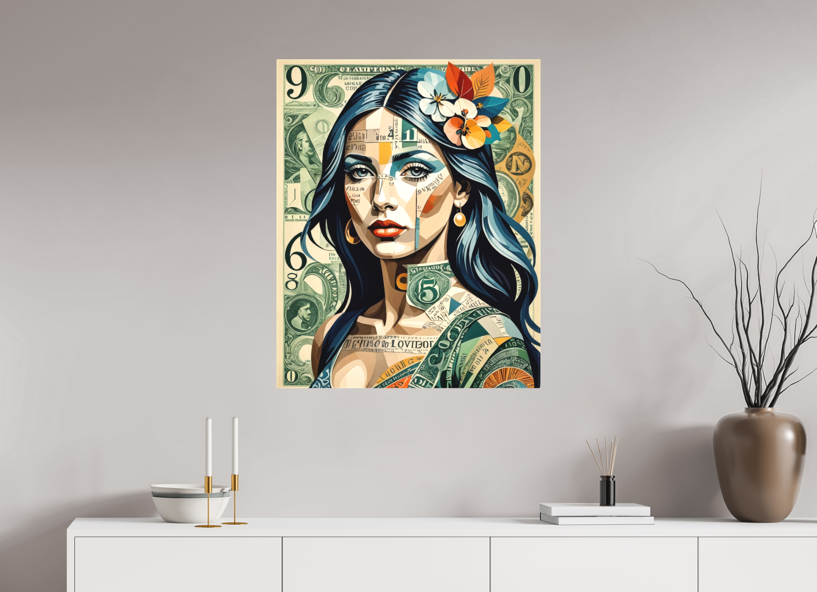 70 x 87,6 cm, Canva matt Stamped Identity