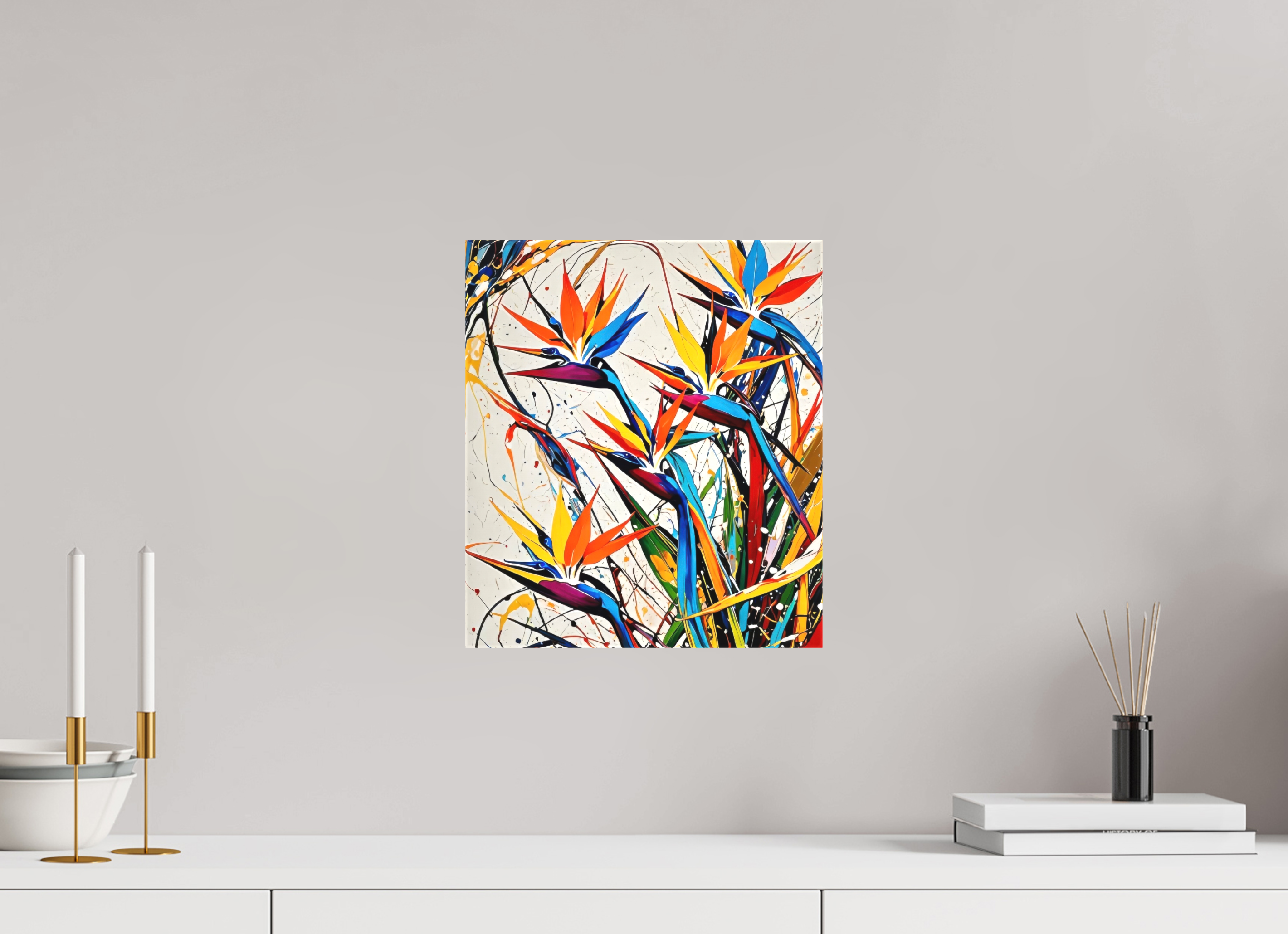 30 x 34,4 cm, Canva matt Flowers of Life