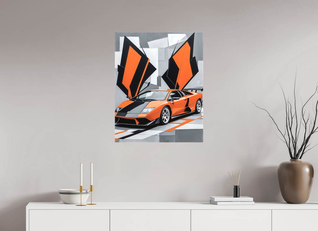 60 x 75 cm, Canva matt Orange Obsession