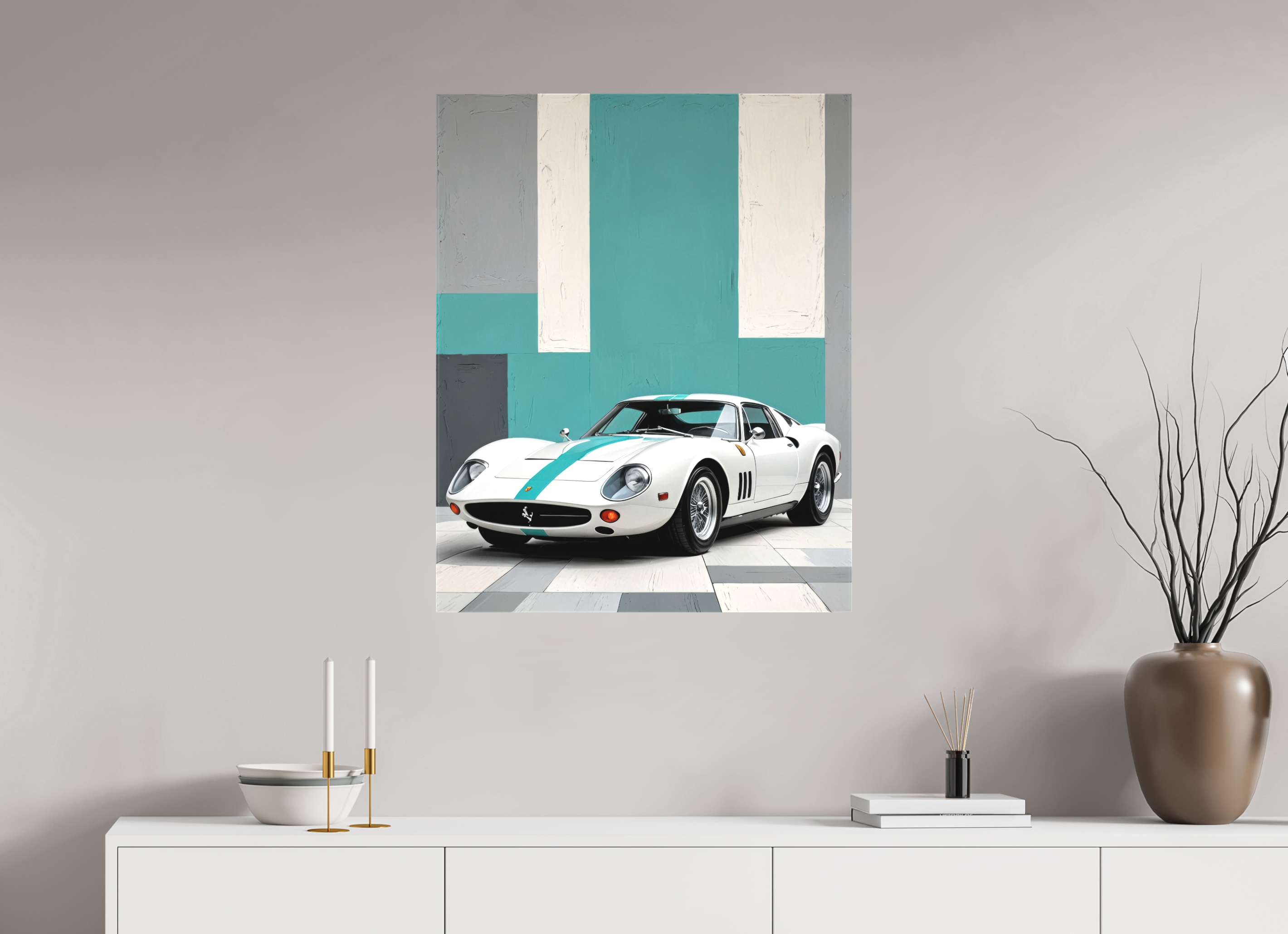 70 x 87,6 cm, Canva matt Pulse of Steel