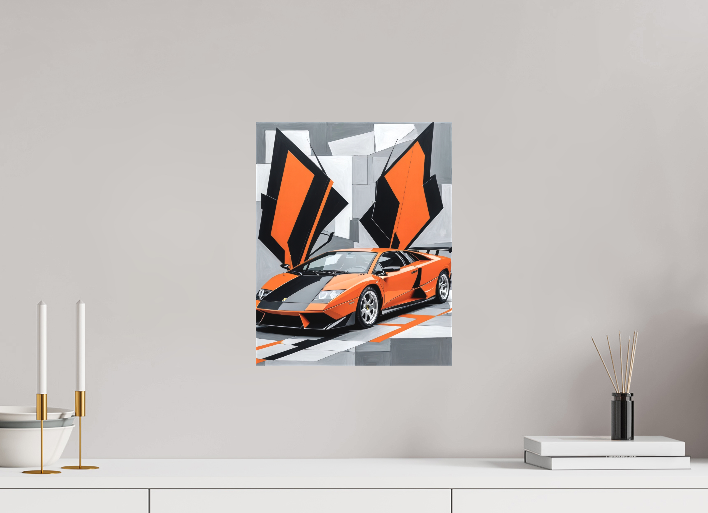 30 x 37,5 cm, Canva matt Orange Obsession