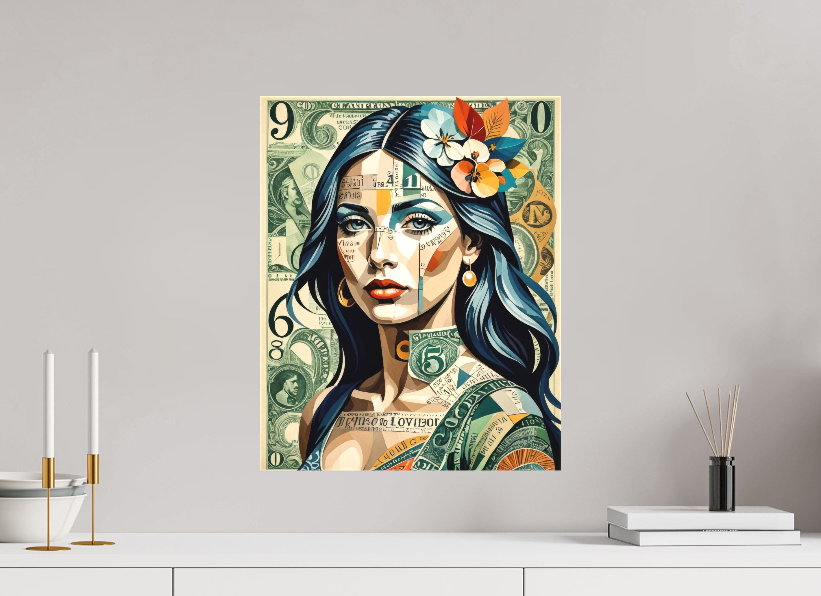 40 x 50 cm, Canva matt Stamped Identity