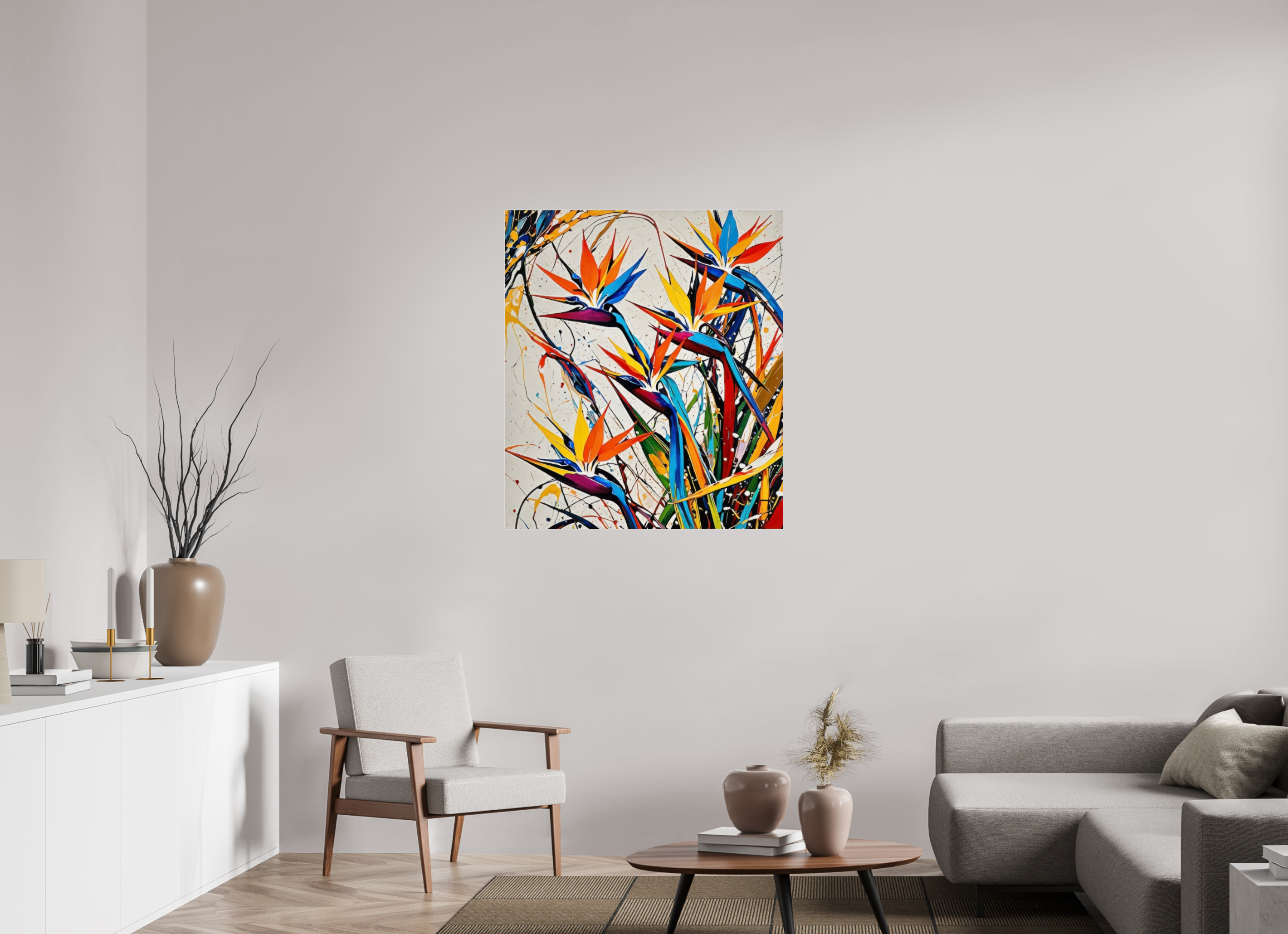 90 x 103,2 cm, Photo Print Under Acrylic Glass Flowers if Life