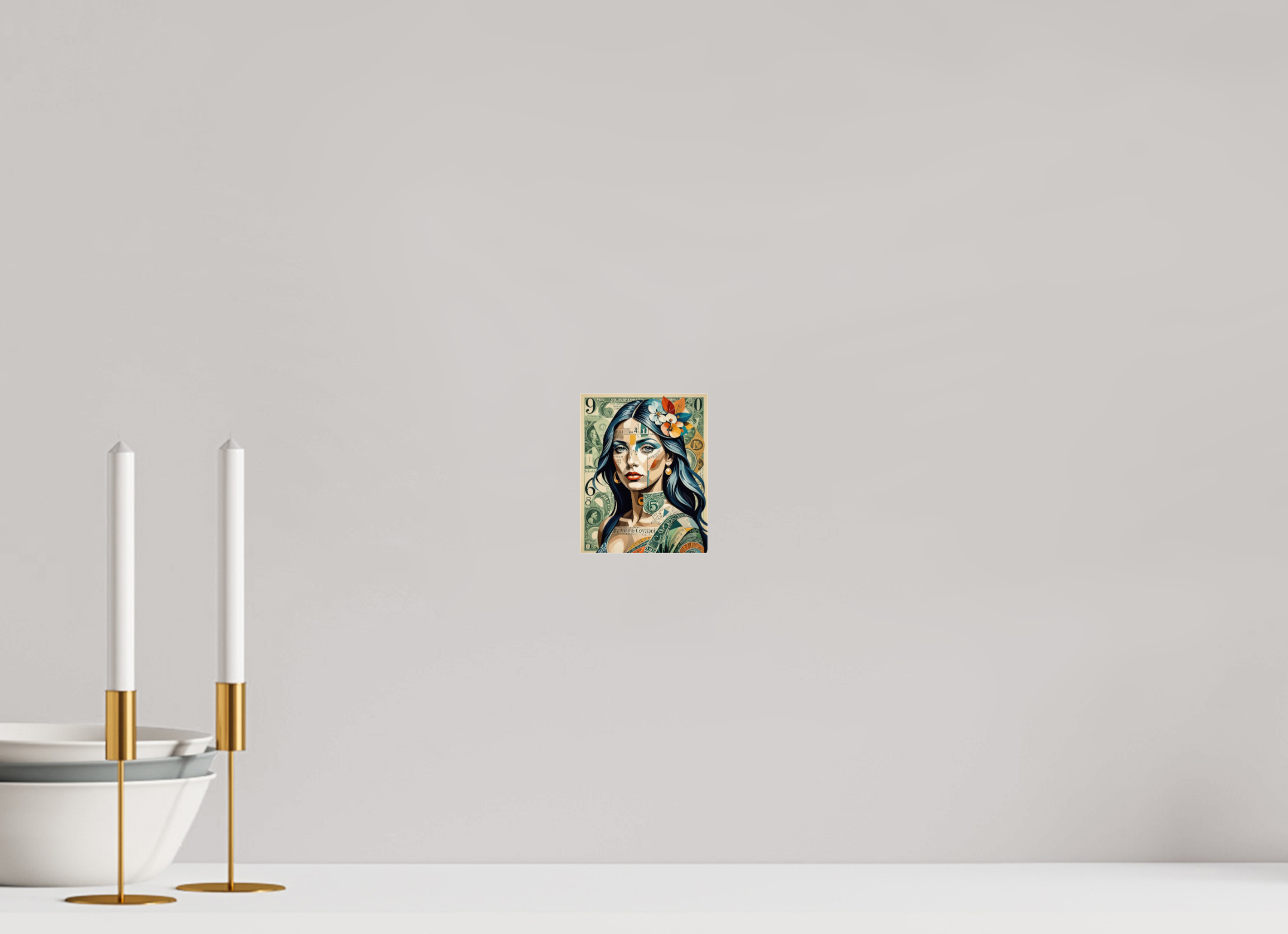 10 x 12,5 cm, Photo Print Under Acrylic Glass Stamped Identity