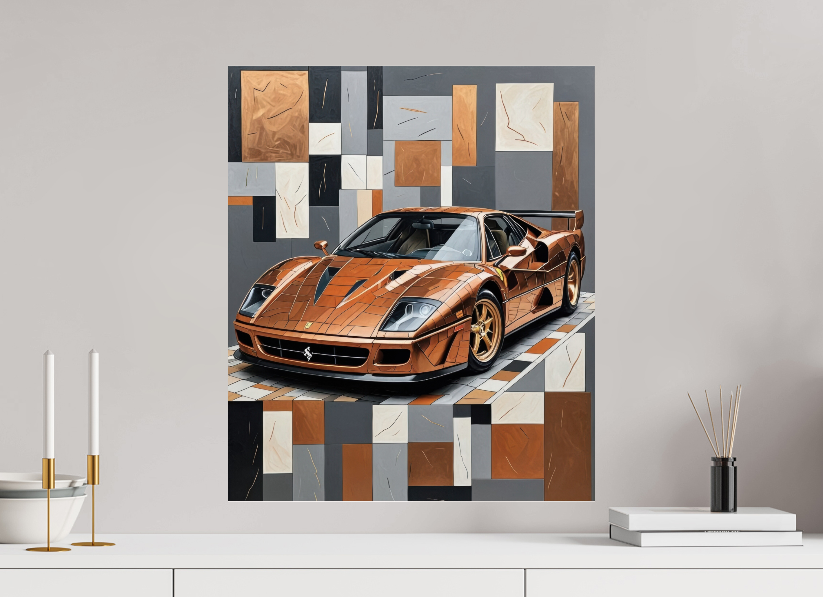 50 x 59,4 cm, Photo Print Under Acrylic Glass Glint of Motion