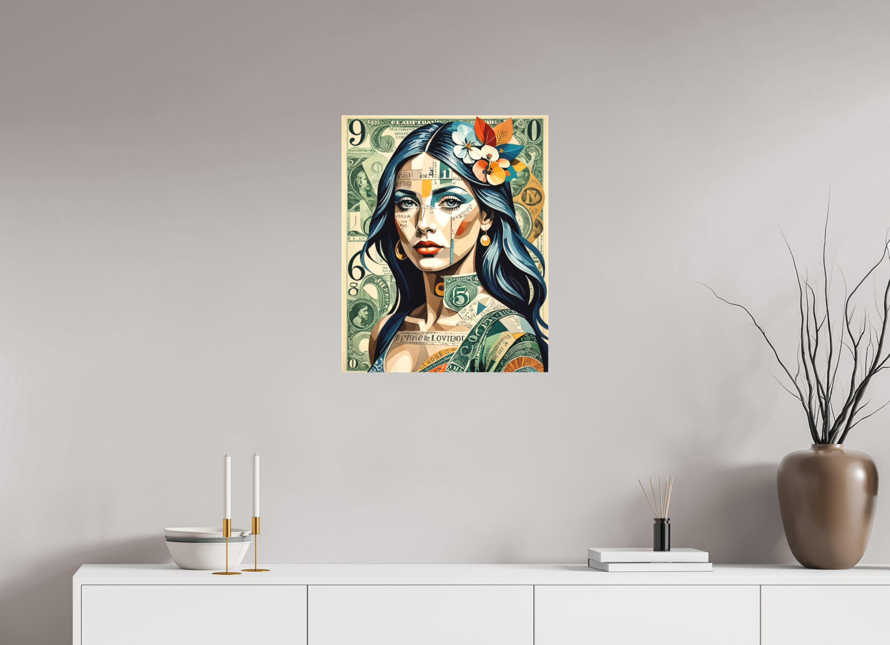 50 x 62,5 cm, Canva matt Stamped Identity